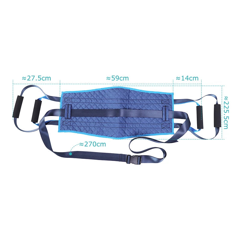 Transfergurt für Senioren und Menschen mit Behinderung – Pflegehilfegurt zum Umlagern, Drehen und Tragen Bettlägeriger Patienten