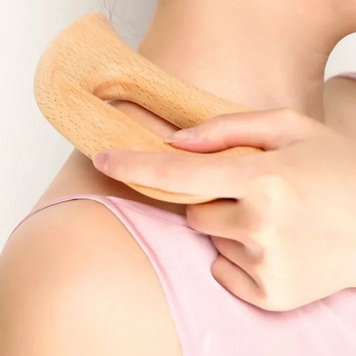 Halbmond Holz Massagewerkzeug – für Massage- und Wellnesspraktiken