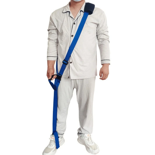 Gehhilfe mit Hebegurt – Bein- und Fußhebehilfe gegen Fußschleifen für Postoperative Rehabilitation und Gehtraining