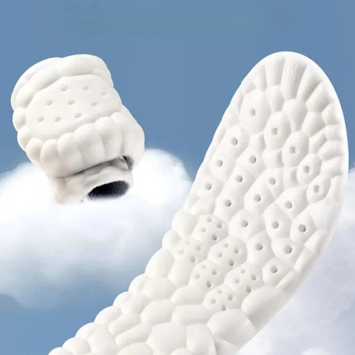 4D Memory Schaum Einlegesohlen mit Stoßdämpfung – Weiche Komfort Schuh Einlagen
