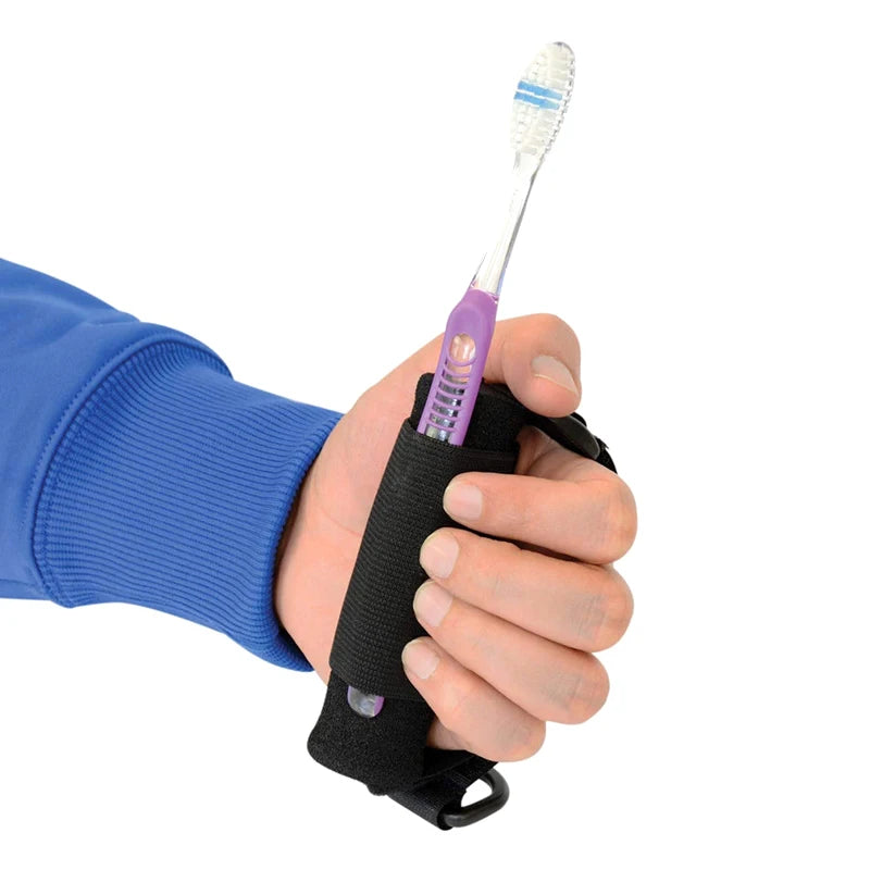 Elastische Esshilfe Besteckhalter – Utensilienmanschette für Löffel, Gabel und Messer für Senioren, Patienten und Menschen mit Behinderung