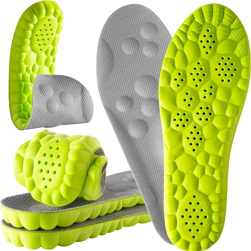4D Memory Schaum Einlegesohlen mit Stoßdämpfung – Weiche Komfort Schuh Einlagen