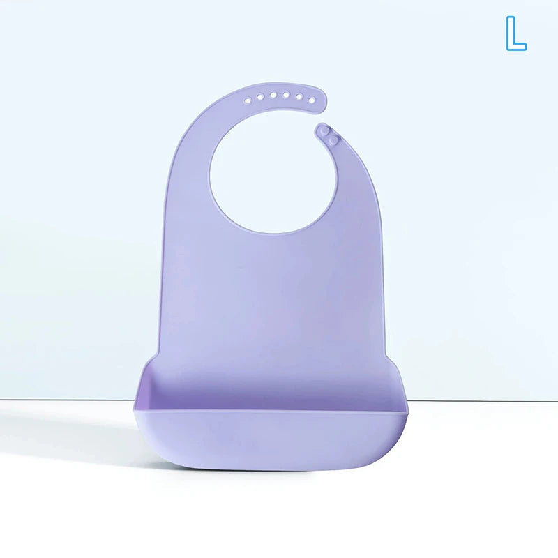 Wasserdichte Silikon-Erwachsenenlätzchen – Anti-Öl Essschutz-Schürze für Senioren und Menschen mit Behinderung