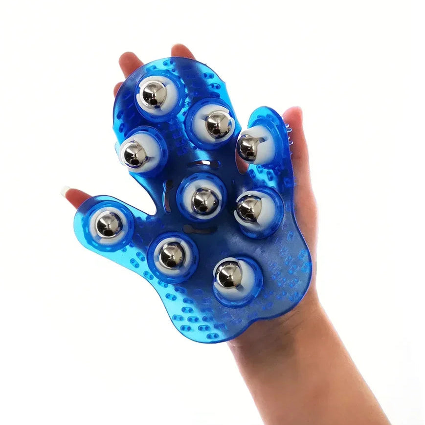 Massagehandschuh mit Rollkugeln – Ganzkörper Wellness- und Entspannungswerkzeug
