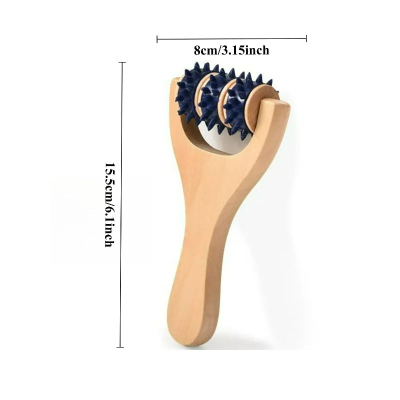 Roller-Design Massagebürste – Entspannungswerkzeug für Nacken, Schultern und Körper