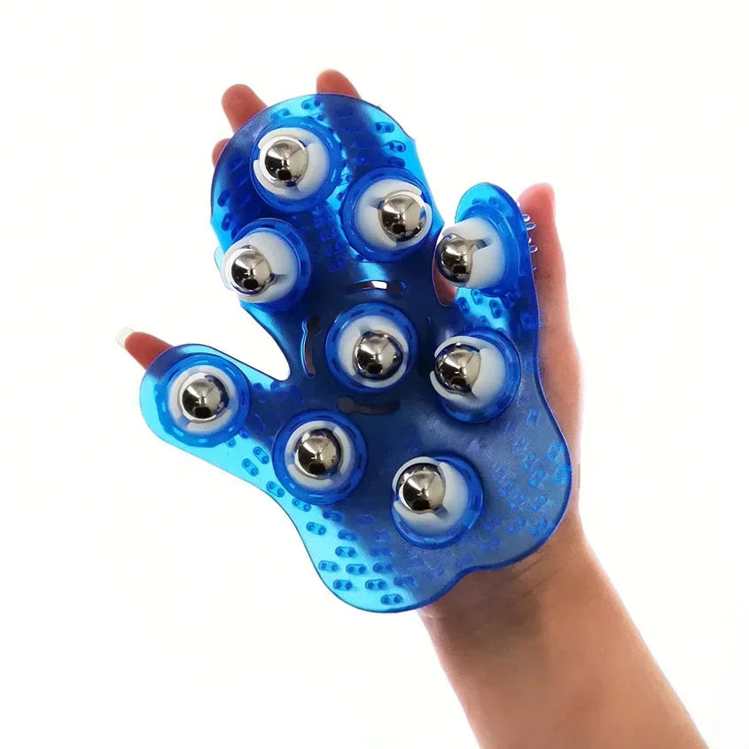 Massagehandschuh mit Rollkugeln – Ganzkörper Wellness- und Entspannungswerkzeug