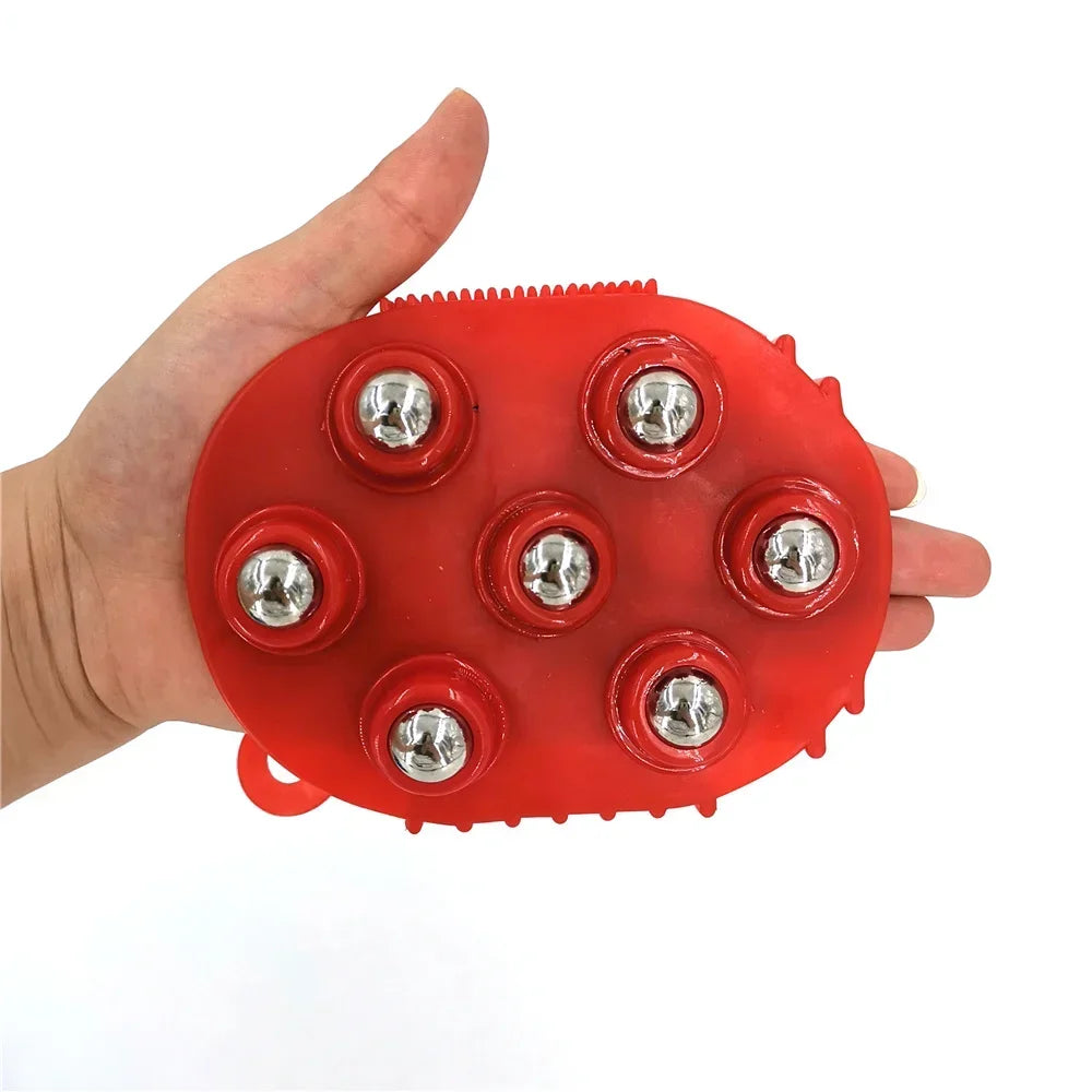 Massagehandschuh mit Rollkugeln – Ganzkörper Wellness- und Entspannungswerkzeug