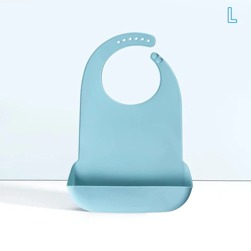 Wasserdichte Silikon-Erwachsenenlätzchen – Anti-Öl Essschutz-Schürze für Senioren und Menschen mit Behinderung