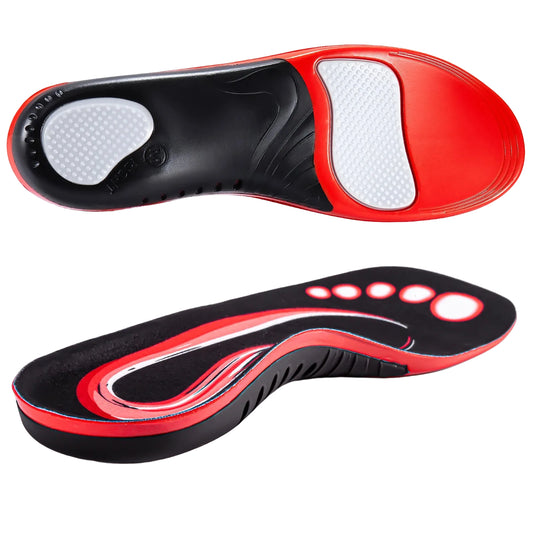 Orthopädische Einlegesohlen mit Fußgewölbe Unterstützung – Stoßdämpfende Gel Schuh Einlagen