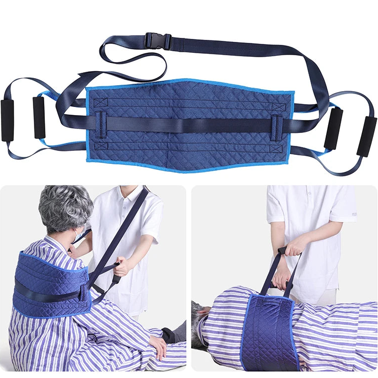 Transfergurt für Senioren und Menschen mit Behinderung – Pflegehilfegurt zum Umlagern, Drehen und Tragen Bettlägeriger Patienten