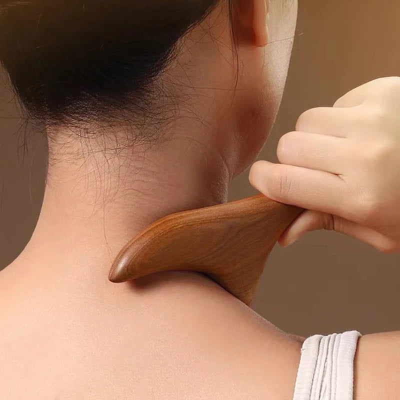 Sandelholz Massagewerkzeug – Triggerpunkt Massage Tool für Gesicht und Körper