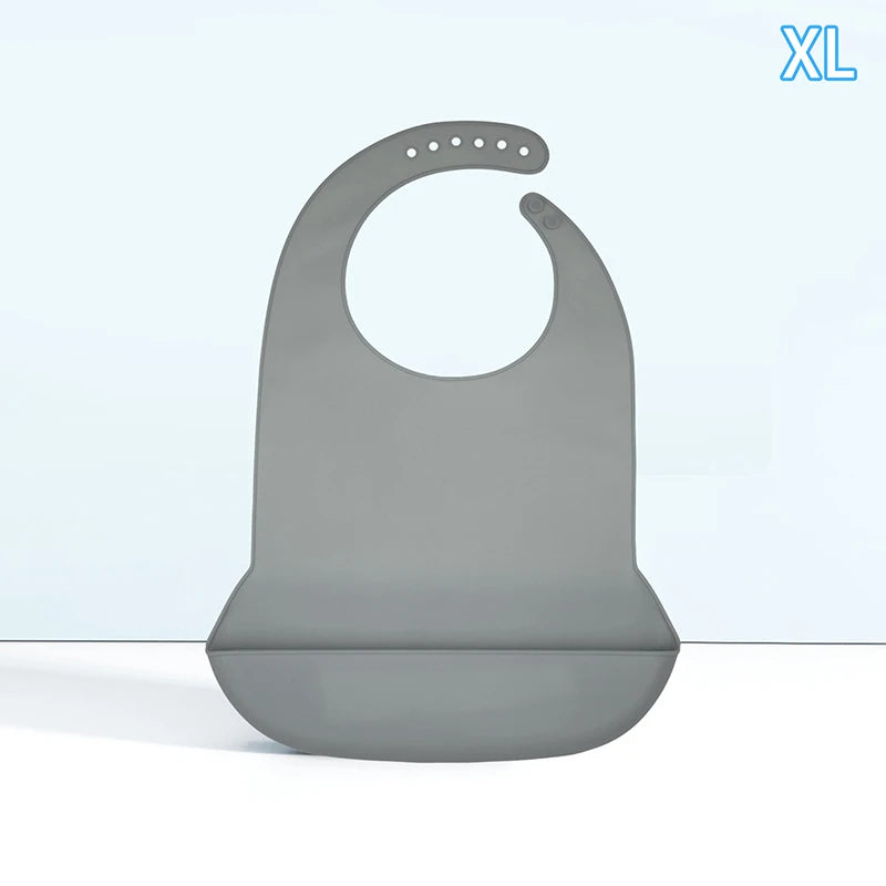 Wasserdichte Silikon-Erwachsenenlätzchen – Anti-Öl Essschutz-Schürze für Senioren und Menschen mit Behinderung