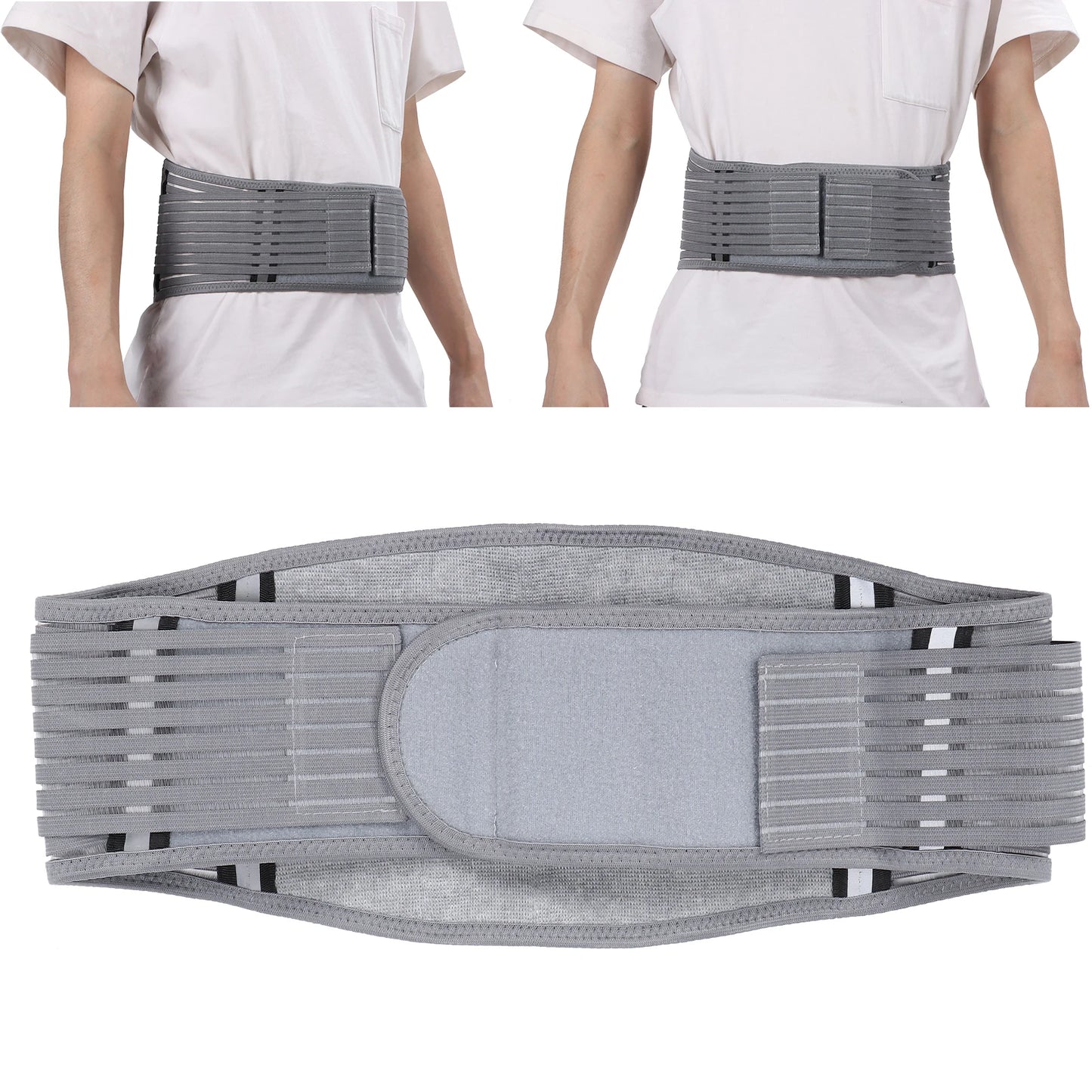 Lendenwirbel Rückenstützgürtel Reflektierend – Rückenbandage für Sport, Running, Klettern & Alltag