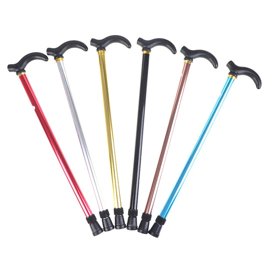 Verstellbarer Gehstock aus Aluminiumlegierung – 75–90cm Stabiler Anti-Rutsch Spazierstock für Senioren, Wandern und Alltag